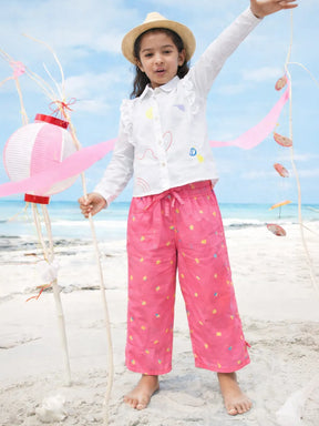Seaside Splash Shirt & Printed Pants Set