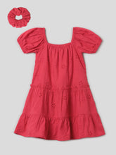 Red Schiffli Poplin Dress Somersault