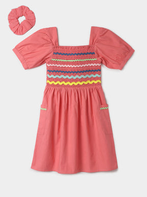 Smocked Pink Dress Somersault