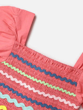 Smocked Pink Dress Somersault