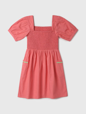 Smocked Pink Dress Somersault