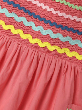 Smocked Pink Dress Somersault