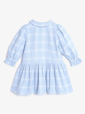 Blue Candy Wrapper Sleeves Dress