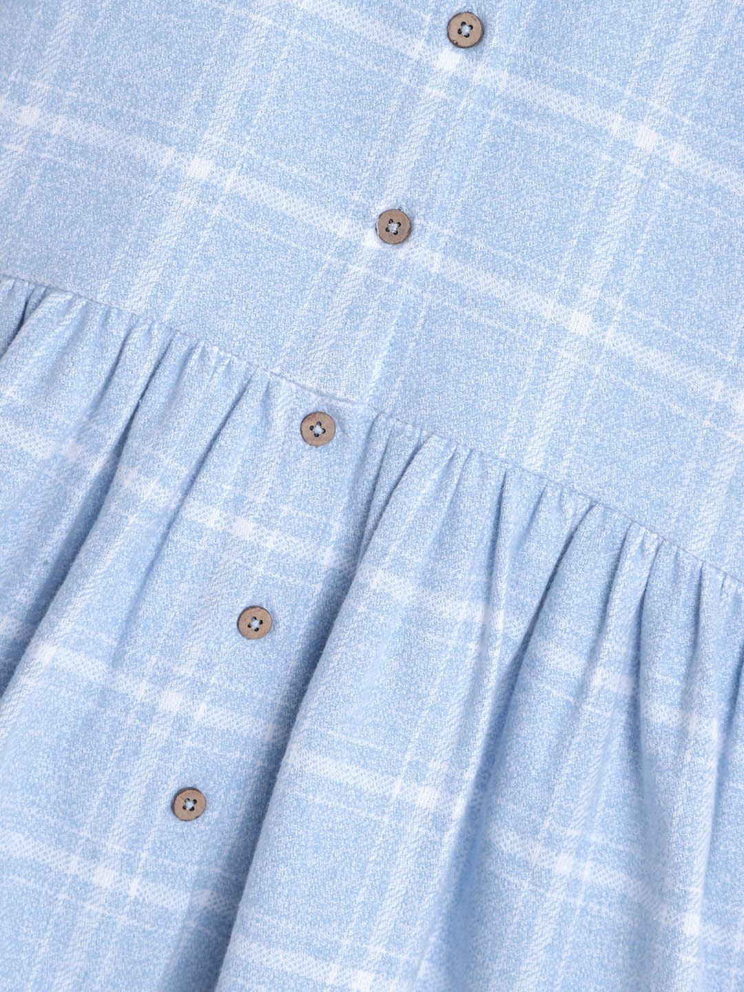 Blue Candy Wrapper Sleeves Dress