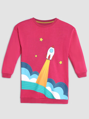 Pink Rocket Sweat Dress