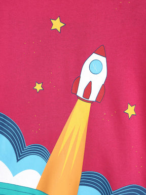 Pink Rocket Sweat Dress