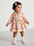 Printed Candy Wrapper Sleeves Dress
