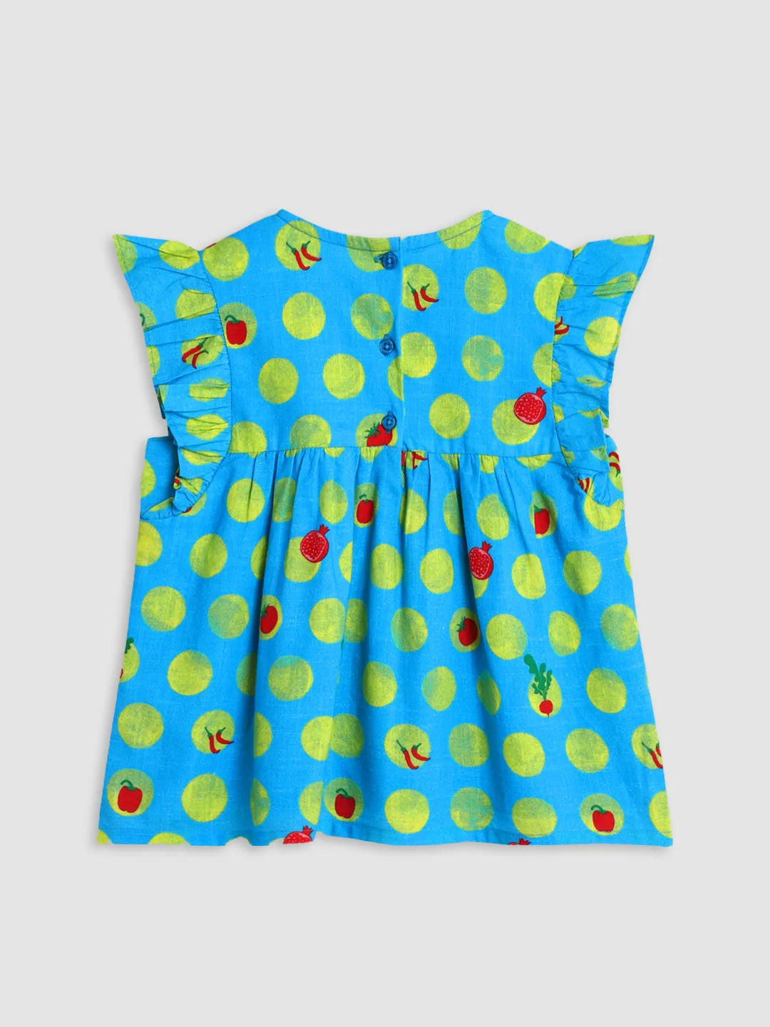 Printed Cotton Dress with Headband