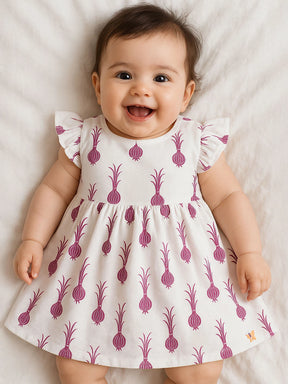 Turnip Cotton A-Line Dress
