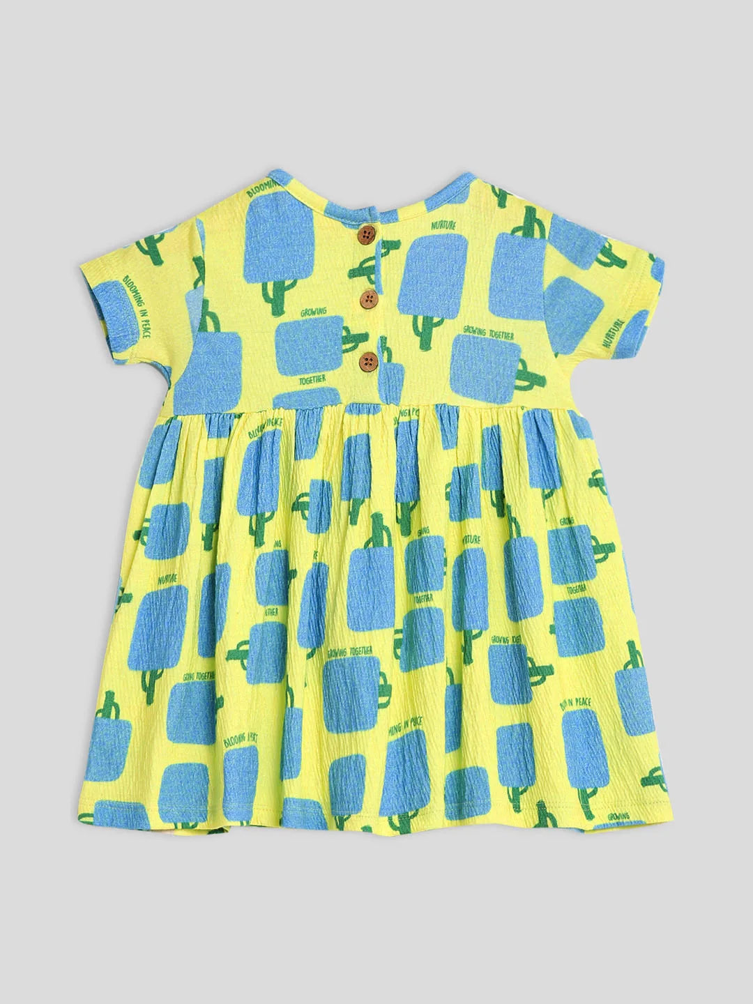 Printed Cotton A-Line Dress