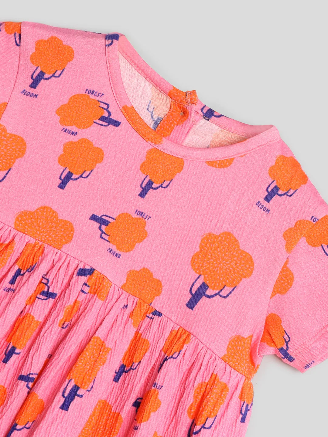 Printed Cotton A-Line Dress