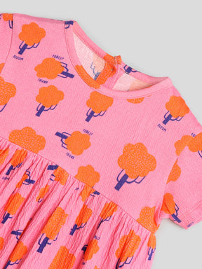 Bloom Tales Cotton A-Line Dress