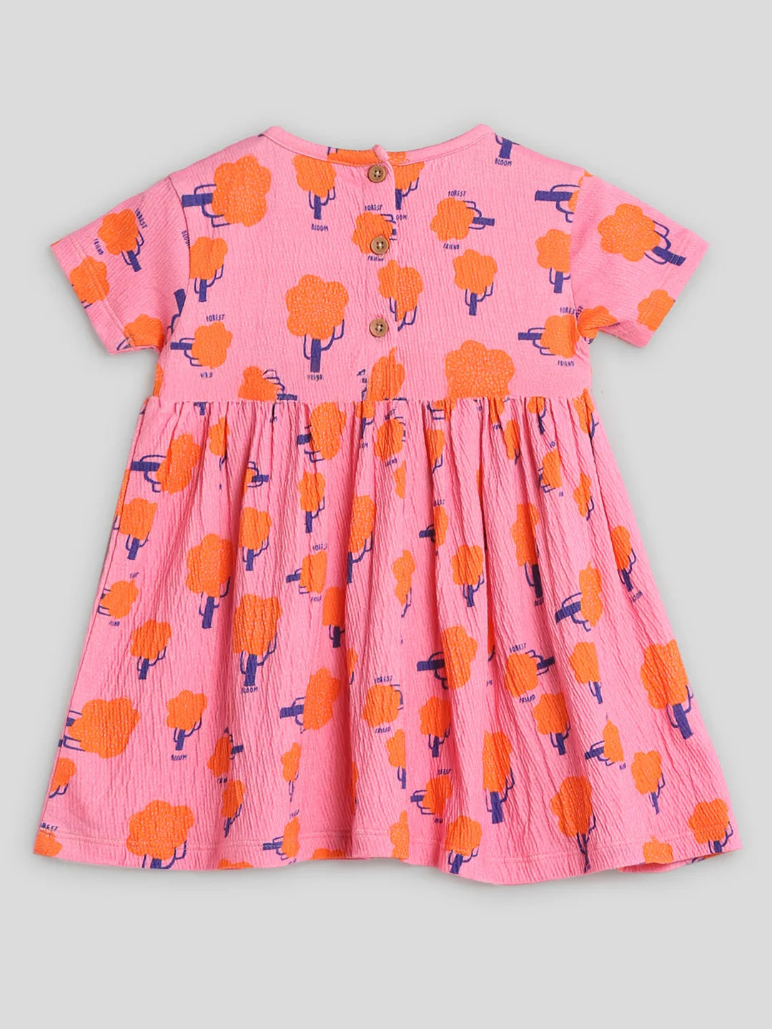 Printed Cotton A-Line Dress