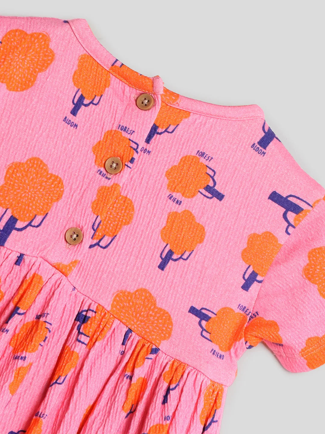 Printed Cotton A-Line Dress