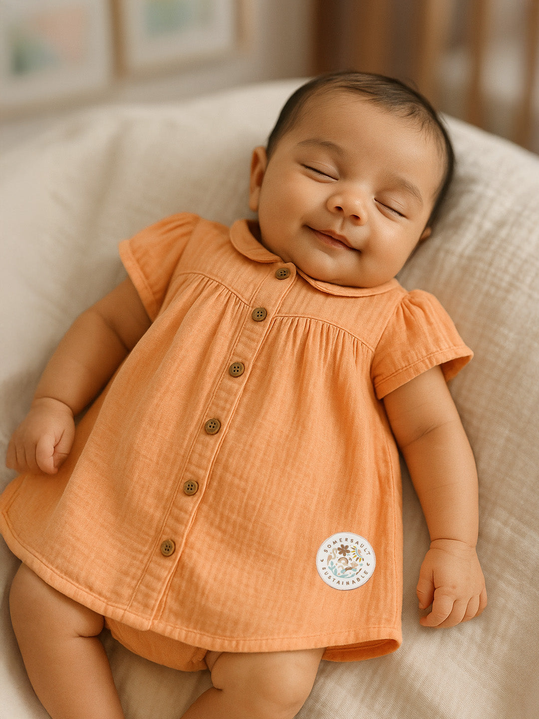 Colour Me Peach Natural Dress