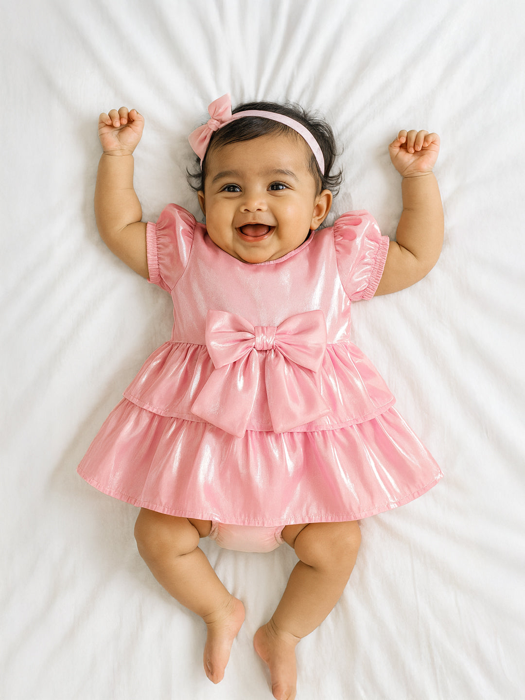 Pink Satin Princess Dress