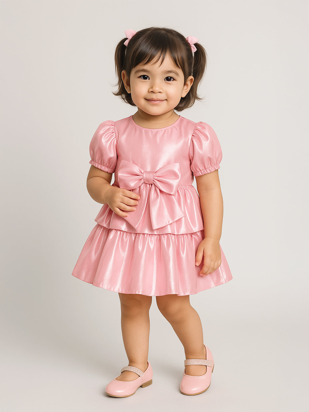 Pink Satin Princess Dress