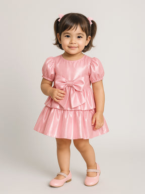 Pink Satin Princess Dress