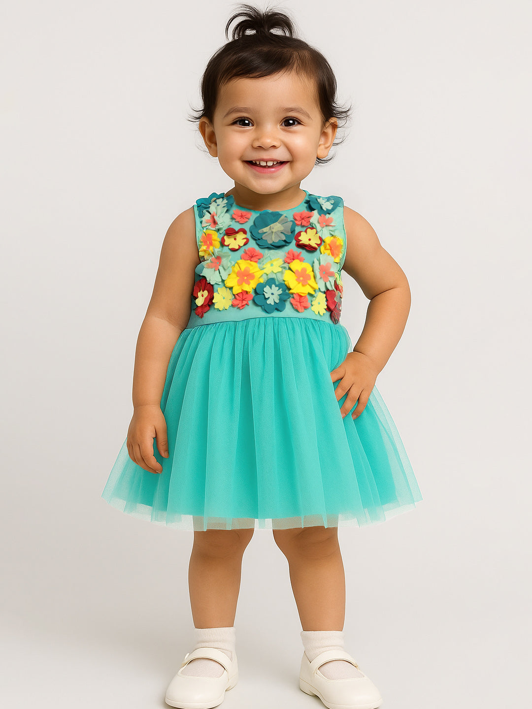 Flower Garden Tuelle Dress