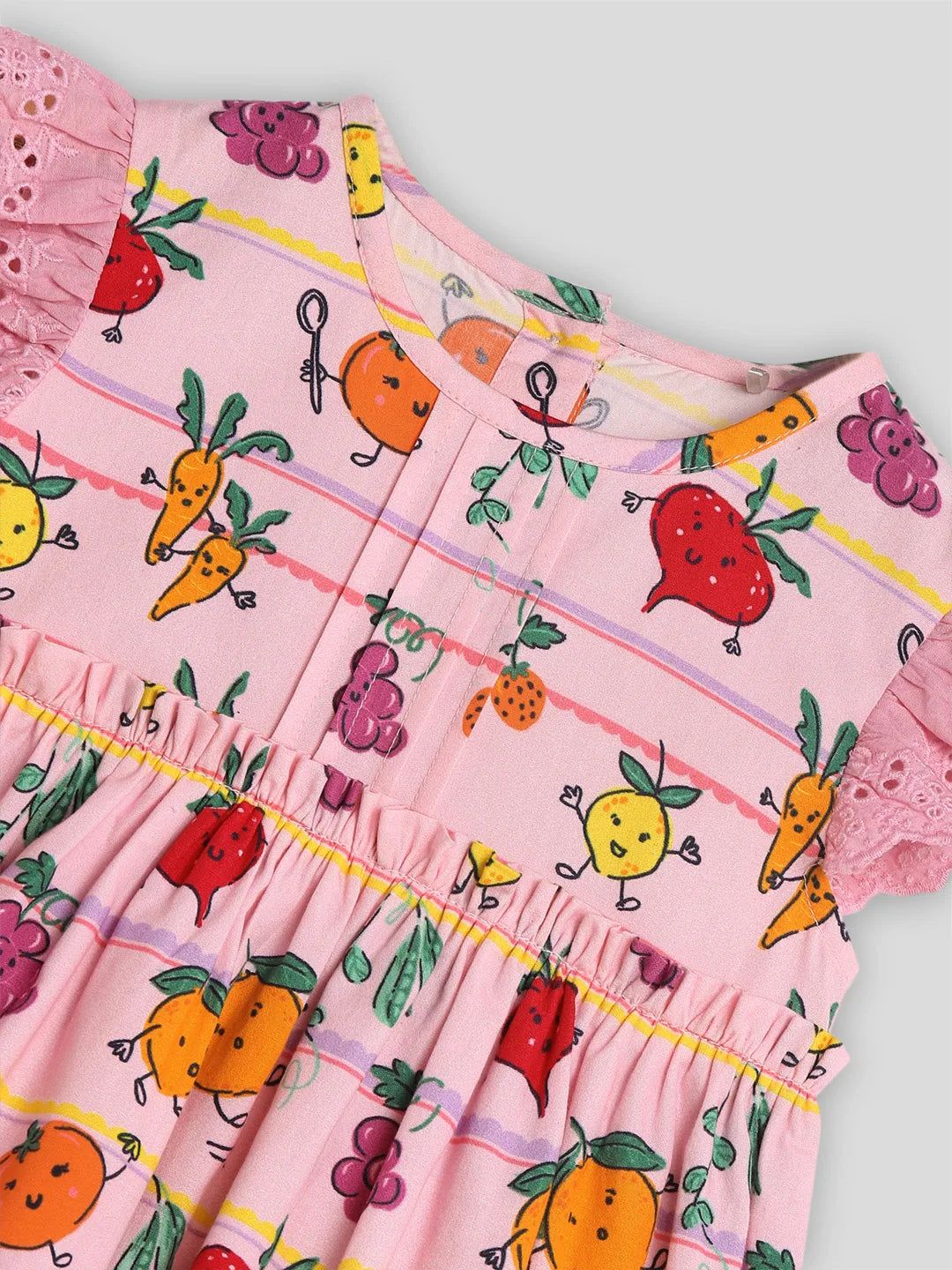 Printed Cotton A-Line Dress
