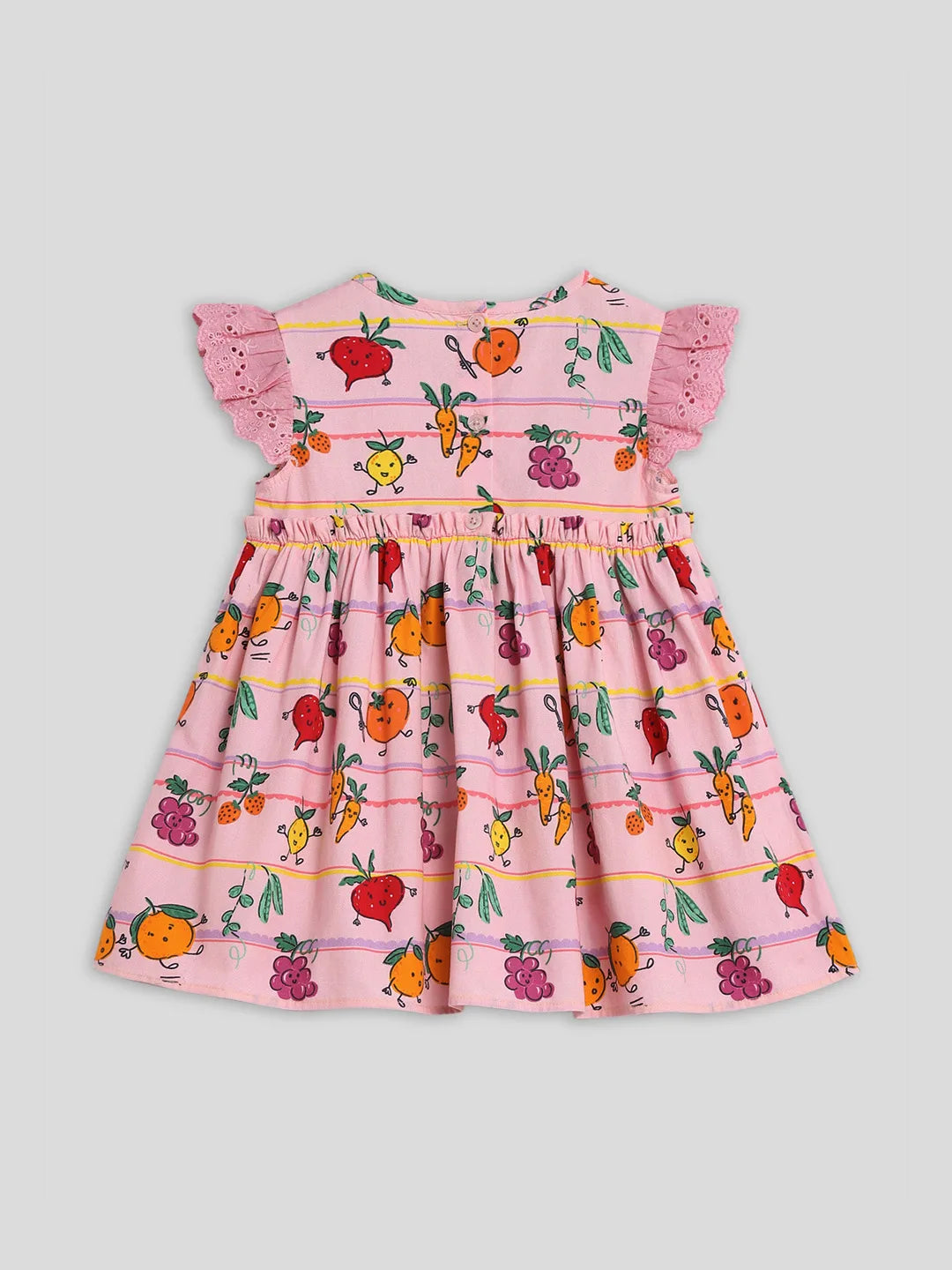 Printed Cotton A-Line Dress