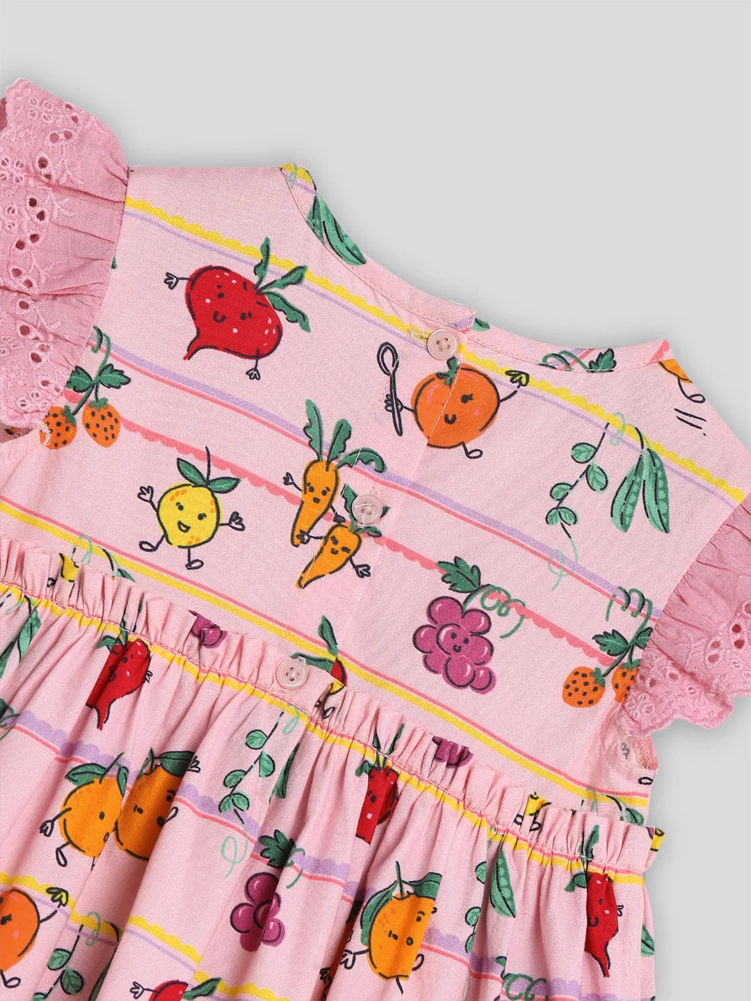 Printed Cotton A-Line Dress