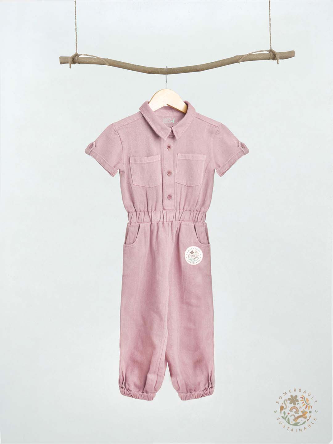 Pink Natural Jumpsuit Somersault