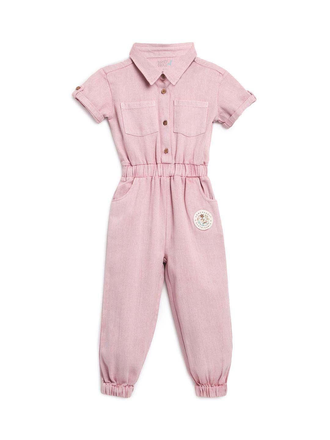 Pink Natural Jumpsuit Somersault