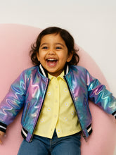 Metallic Bomber Jacket