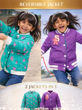 Hey Somersault Reversible Varsity Jacket