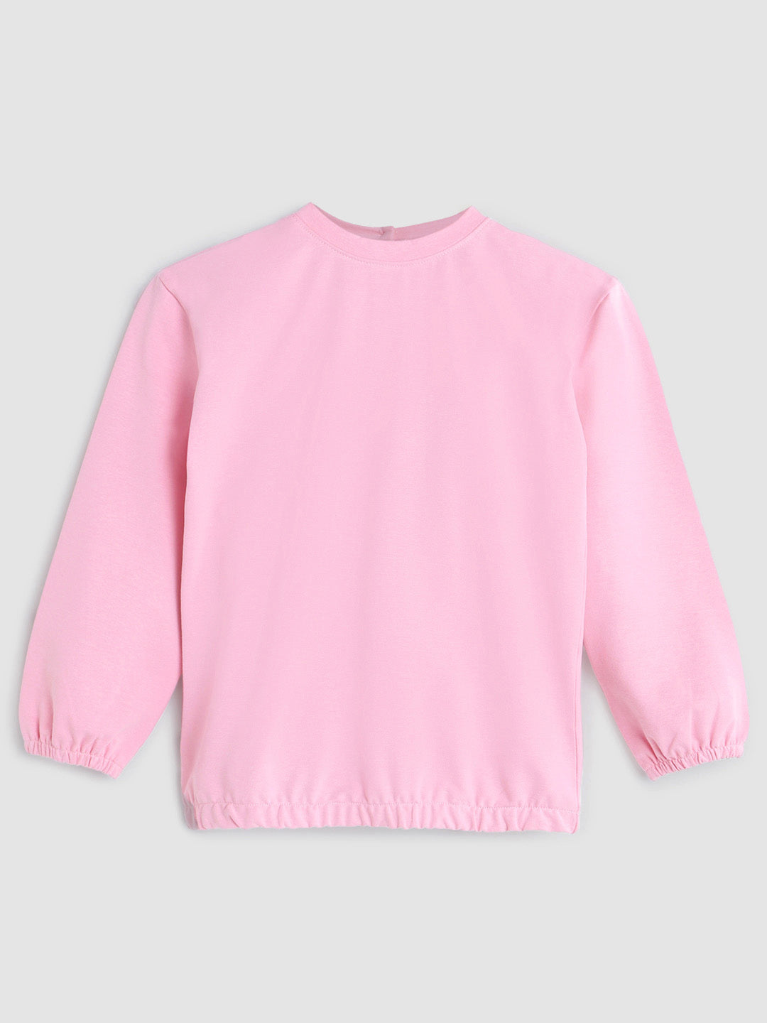 Pink Drop Shoulder Sweat
