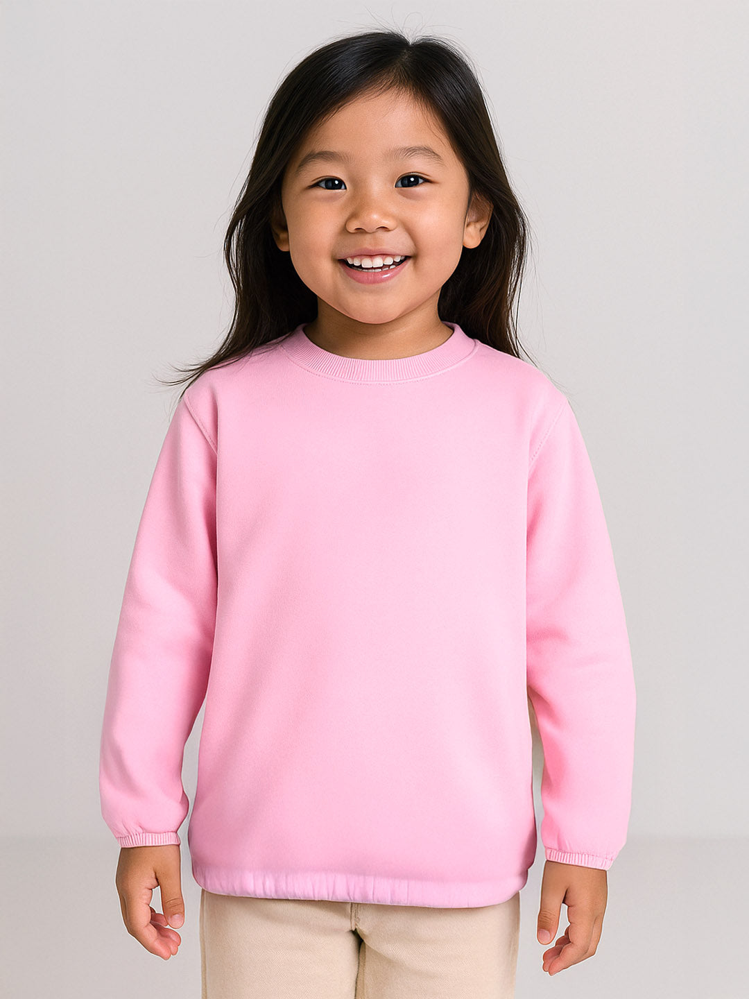 Pink Drop Shoulder Sweat