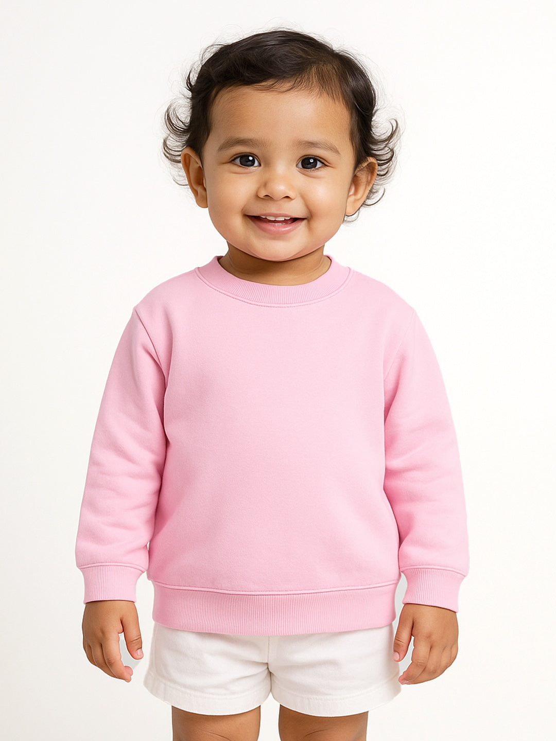 Pink Drop Shoulder Sweat