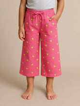 Pink Printed Cotton Pants