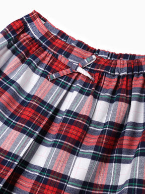 Festive Checkered Skirt