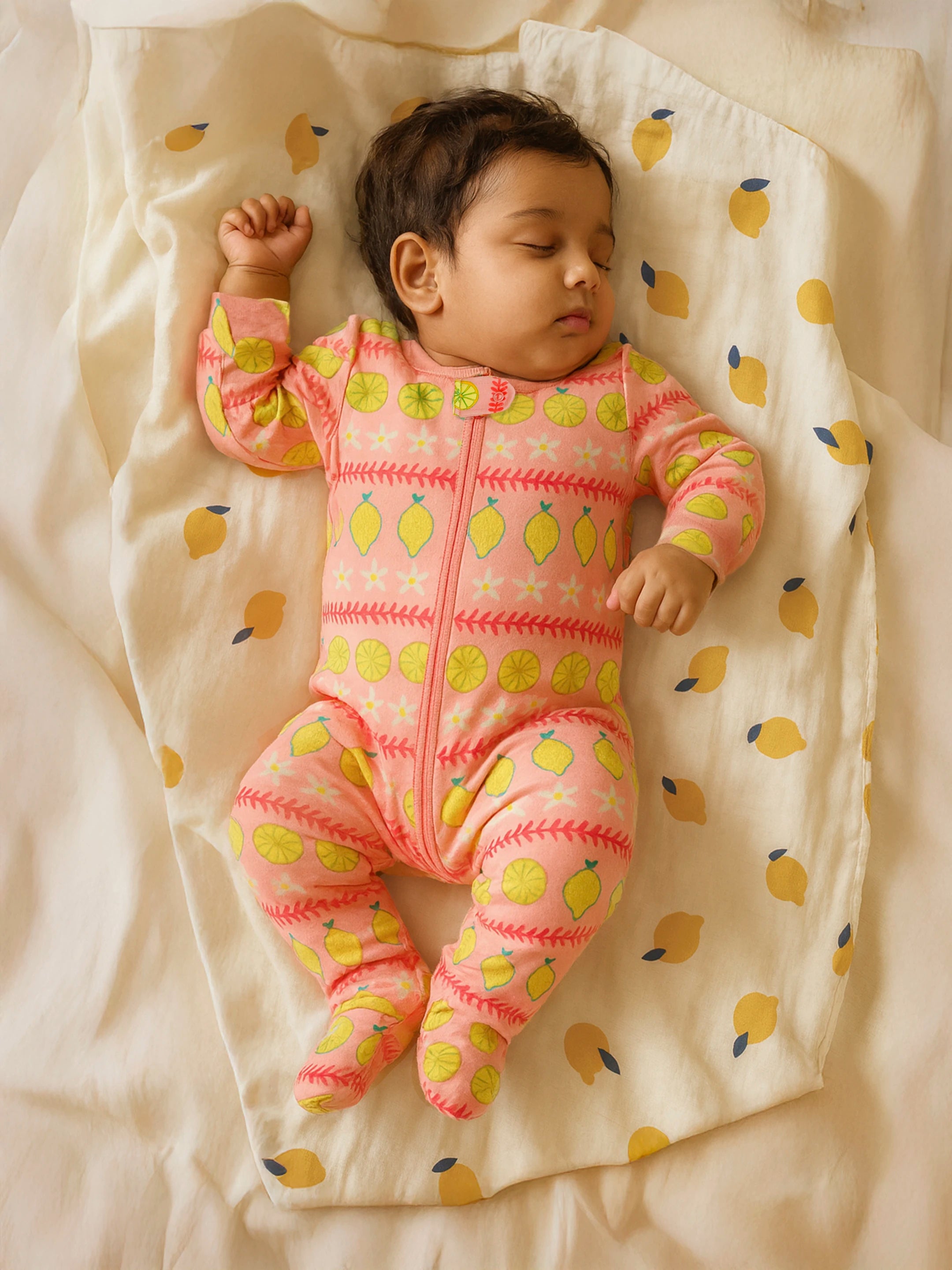 Printed Zip Sleepsuit
