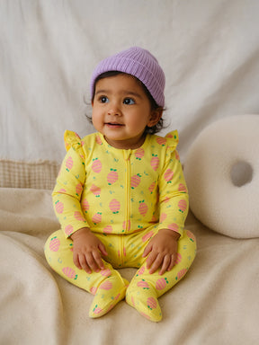 Yellow Zip Sleepsuit