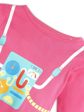 Pink Seatbelt Sleepsuit