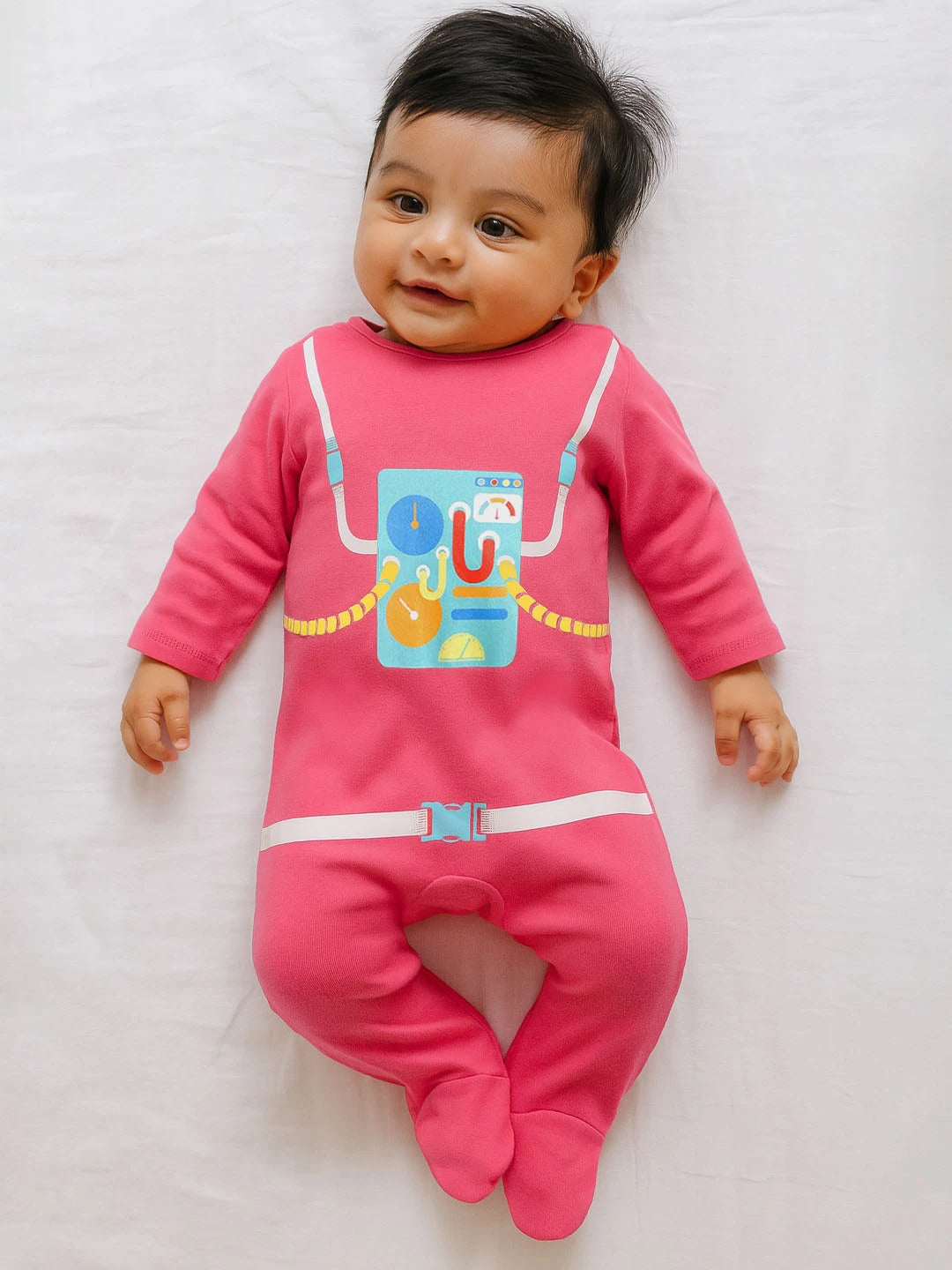 Pink Seatbelt Sleepsuit