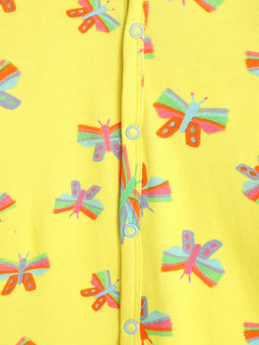 Butterfly Schiffli Collar Sleepsuit