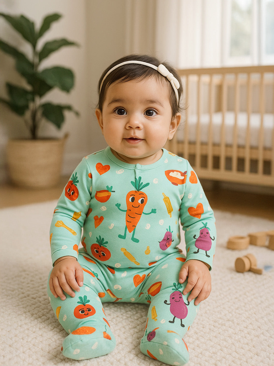 Eat Your Vegies Sleepsuit