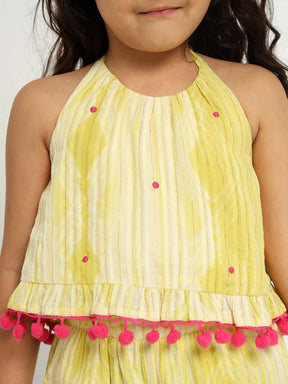 Yellow Daffodil Top & Pants Set