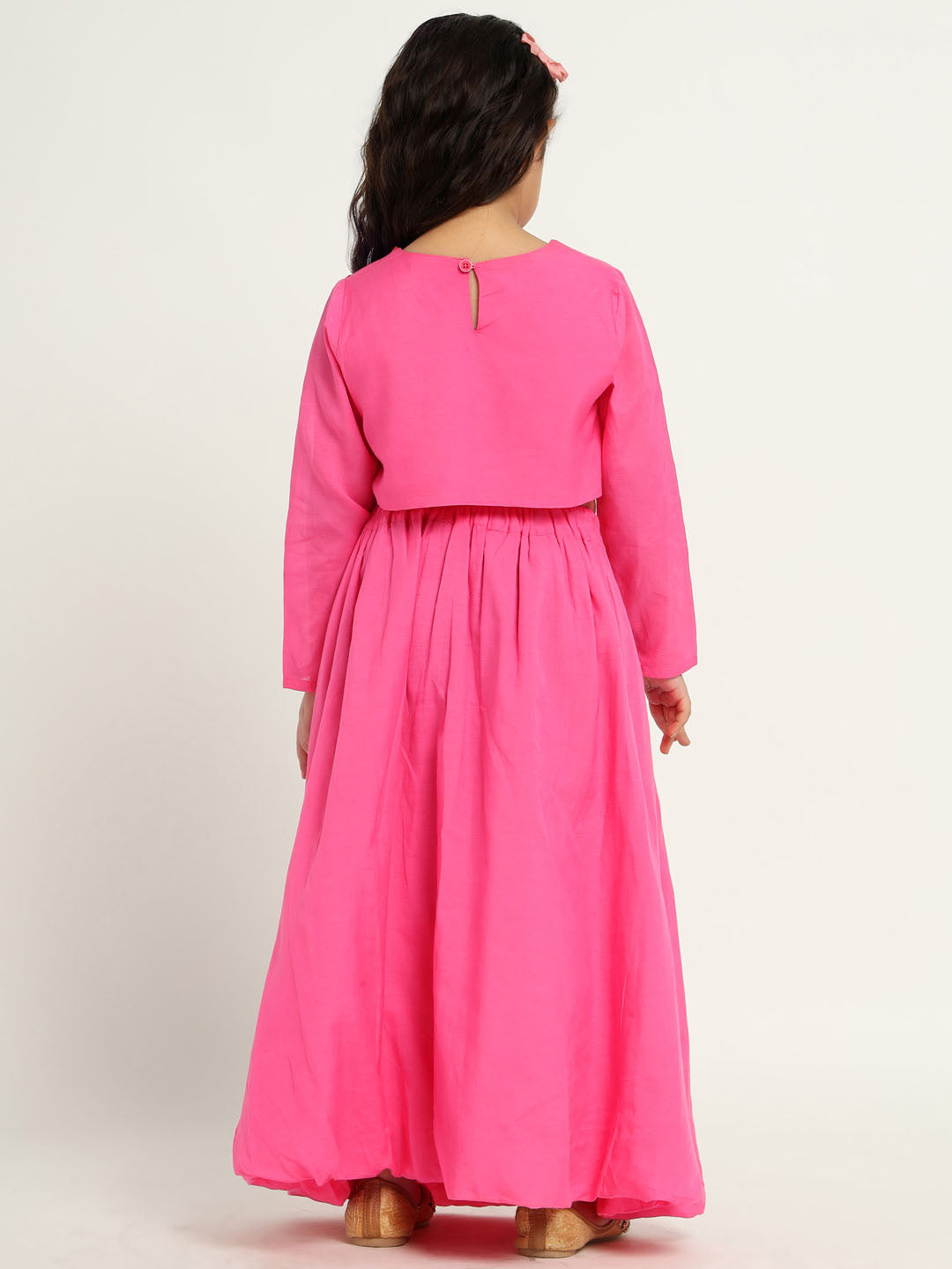 Embroidered Top Skirt Set
