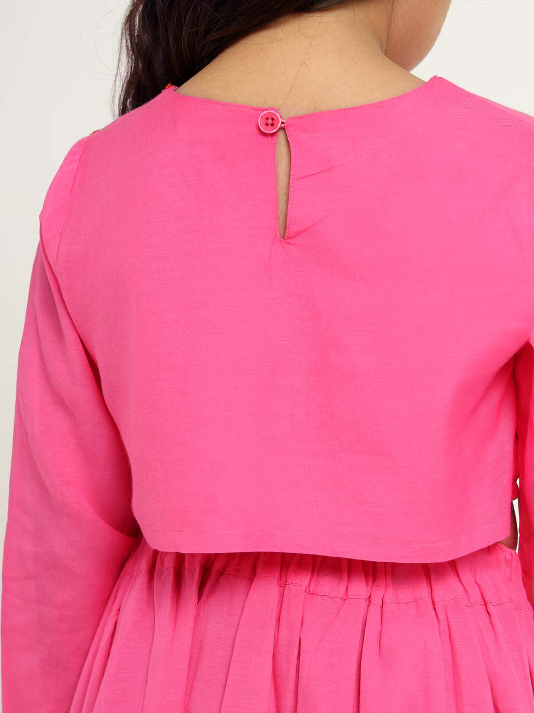 Embroidered Top Skirt Set