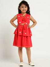 Red Orchid Dress and Shrug Set