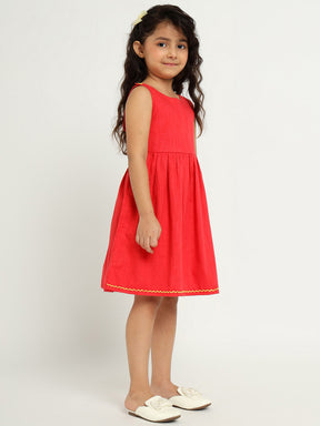 Red Orchid Dress and Shrug Set
