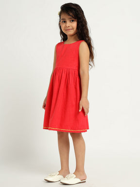 Red Orchid Dress and Shrug Set