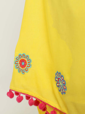 Yellow Daisy Top & Skirt Set