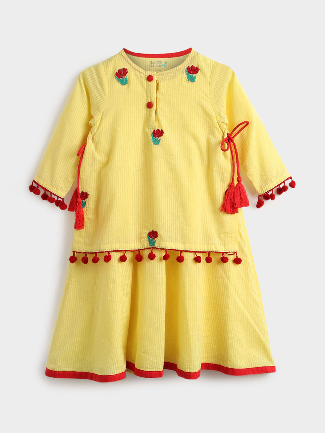 Yellow Embroidered Dress