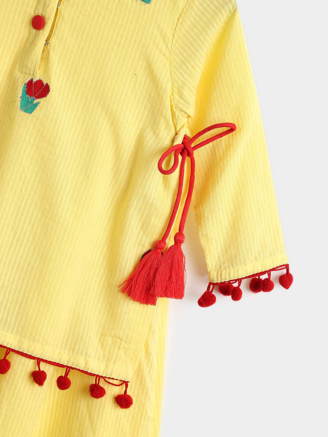 Yellow Embroidered Dress